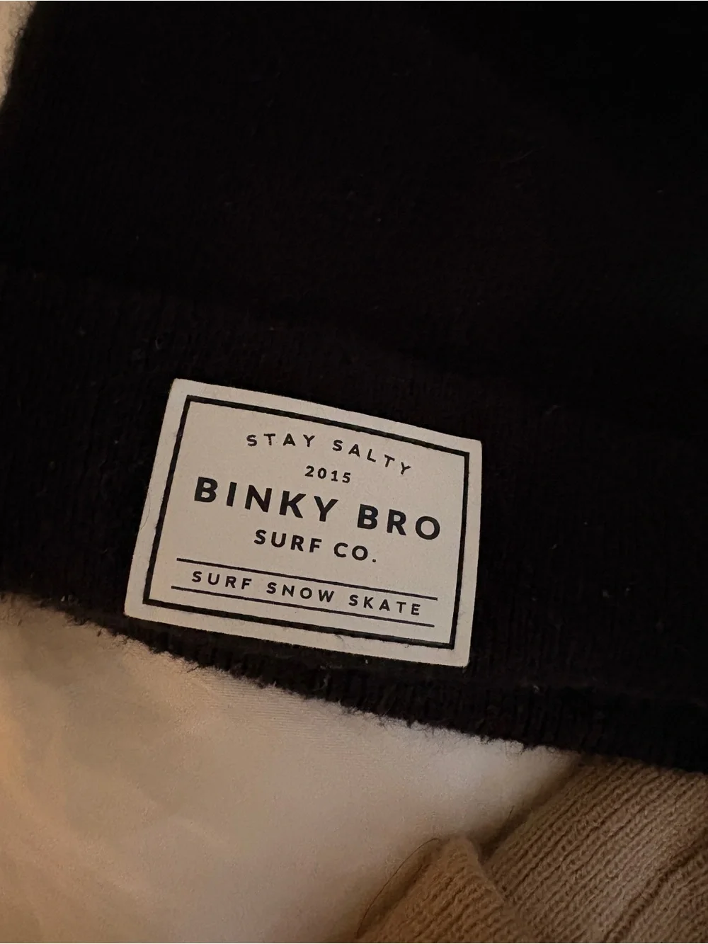 Binky bro infant Beanies - Black & Beige